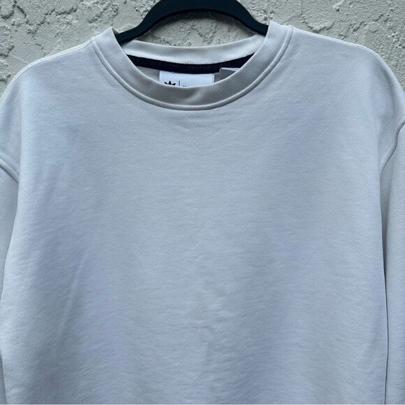 ADIDAS Pharrell Williams Sweatshirt Men Medium Humanrace Crew Neck Off White - Picture 2 of 13